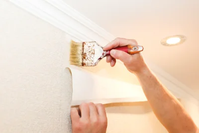 Pose de papier peint à Siran — revêtements muraux et toiles de verre